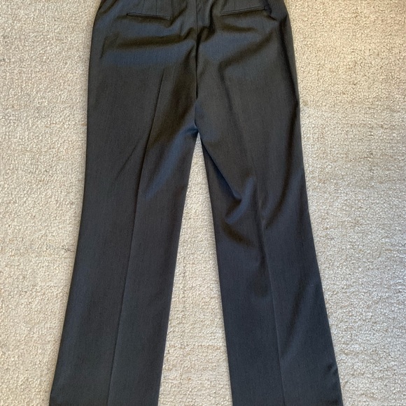 AK Anne Klein Stretch Straight Leg Trousers ~ Size 8 ~ Charcoal ~ Office Attire - Picture 2 of 14
